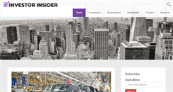 Desktop Screenshot of investorinsider.net
